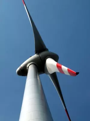 Windkraft-Anlage im Schwarzwald