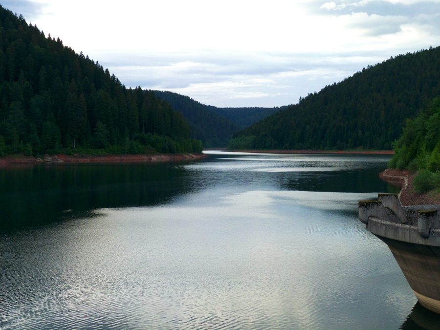 Blick auf die Kleine Kinzig Talsperre im Schwarzwald