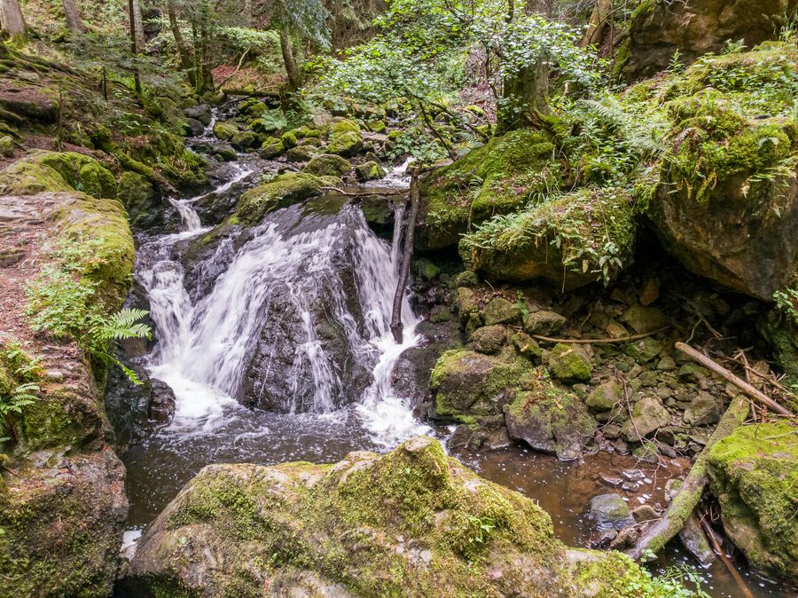 Großer Wasserfall in der Ravennaschlucht bei Breitnau