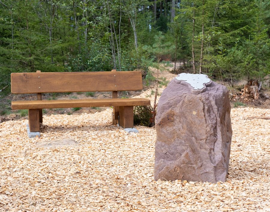 Marking stone in the center of Pfaffenweiler, Villingen-Schwenningen, Schwarzwald-Baar-Kreis