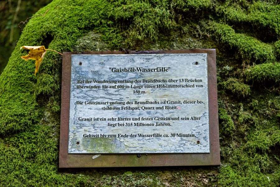 Gaishölle-Wasserfälle in Sasbachwalden im Ortenaukreis, Baden-Württemberg
