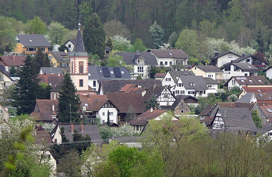 Wittlingen von Nordwesten aus gesehen