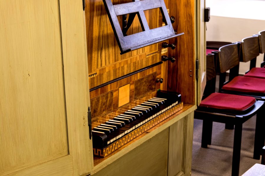 Historische Bernauer-Orgel von 1787 in der evangelischen Kirche in Hertingen