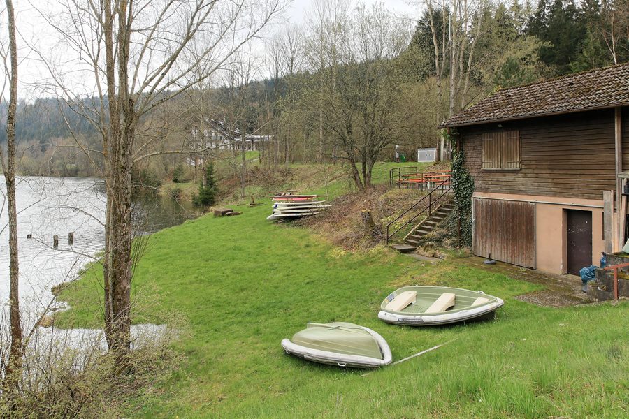 Nagoldtalsperre an der Seestraße in Erzgrube, Seewald