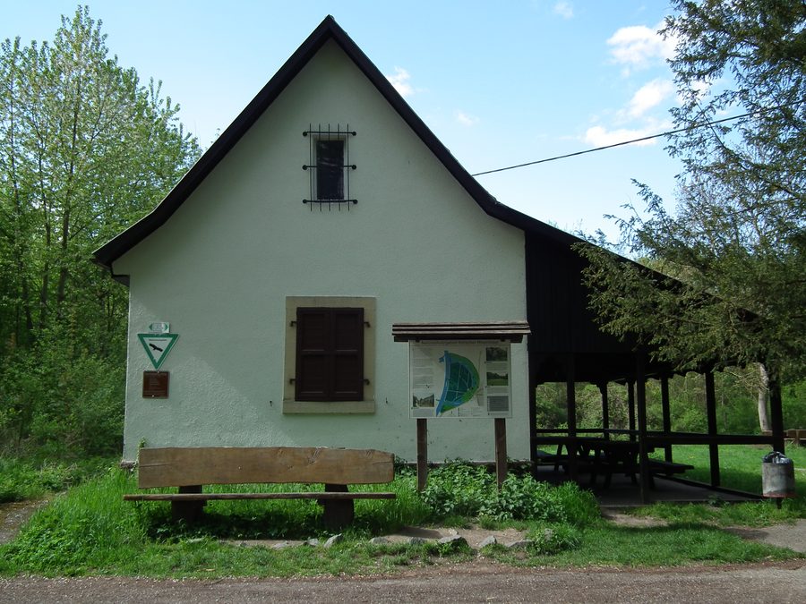 Forsthaus auf der Ketscher Rheininsel in Baden-Württemberg
