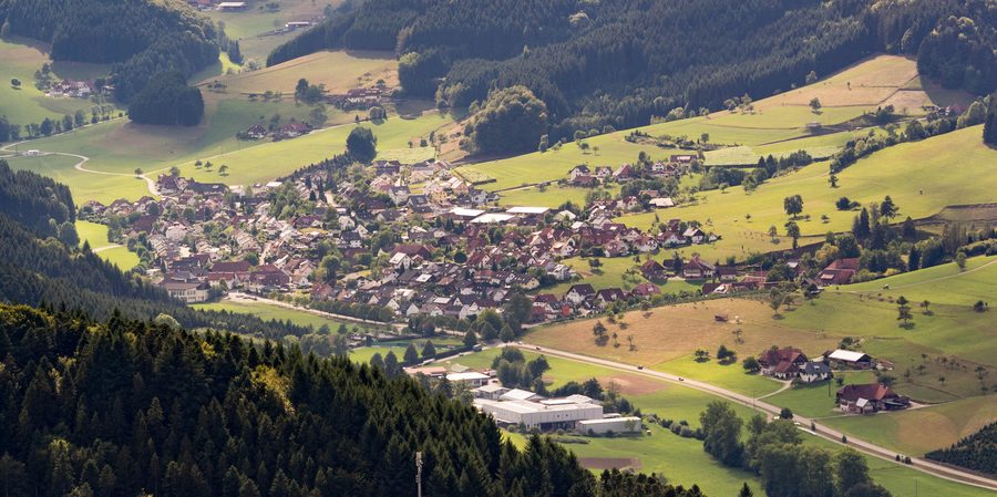 Hofstetten im Ortenaukreis aus Sicht vom Urenkopf