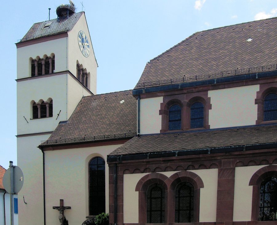 Nordseite der Kirche St. Johannes Baptista in Forchheim