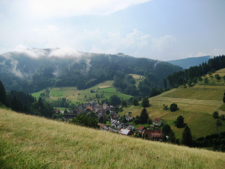 View of the Walke district in Oberwolfach in the Black Forest