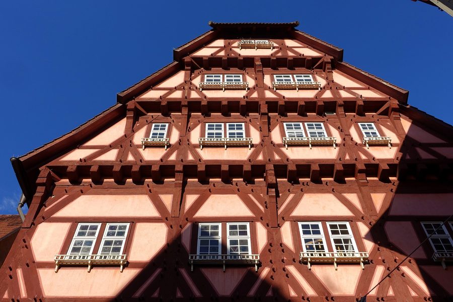 Altes Rathaus in der historischen Altstadt von Esslingen am Neckar