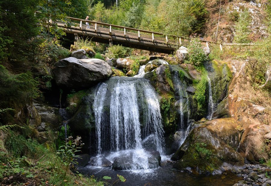 Die Triberger Wasserfälle bei Triberg im Schwarzwald