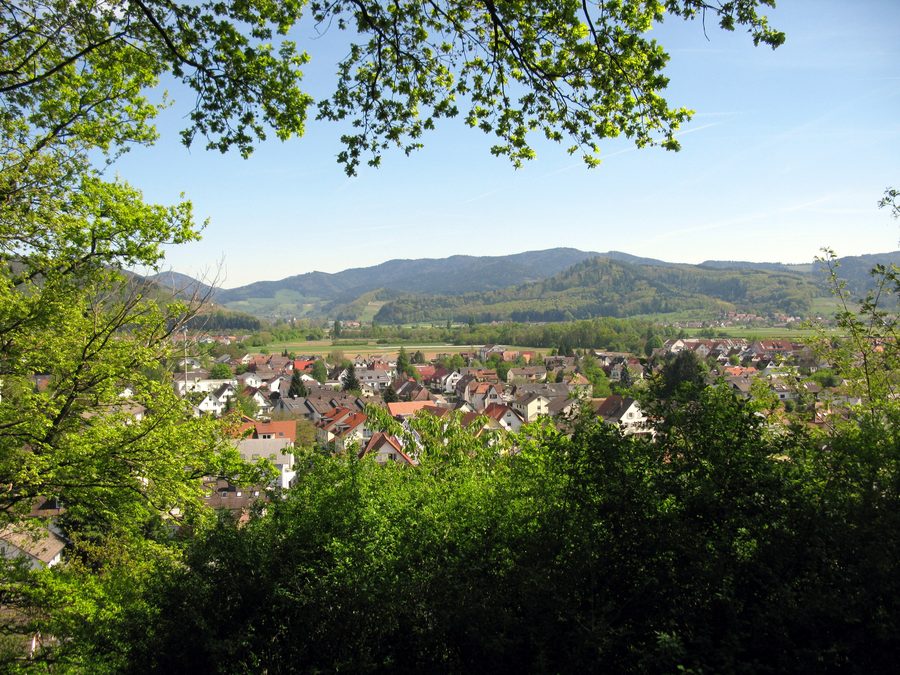 Blick vom Mauracher Berg über Denzlingen