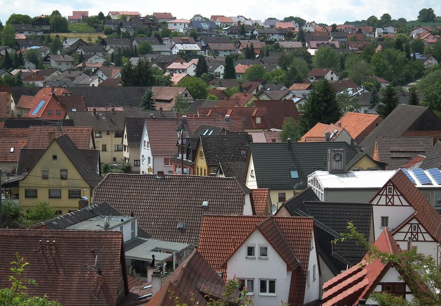 Ortskern von Zuzenhausen im Rhein-Neckar-Kreis