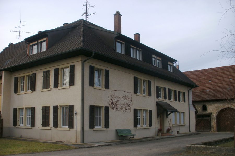 Sennhof im Rheinfelden-Warmbach mit Fassadenfresko