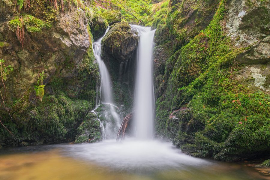 Buselbach-Wasserfall in Oberried im Schwarzwald