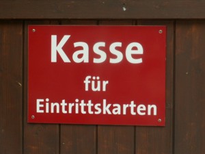 Kasse Eintrittskarten