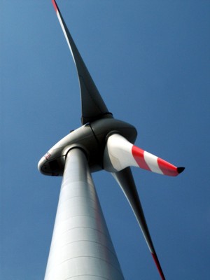 Windkraft-Anlage im Schwarzwald
